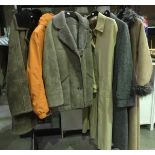 2 x sheepskin coats,