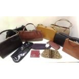 10 x ladies vintage hand and evening bags,