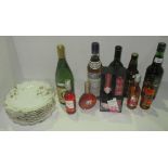 A mixed lot of 10 bottles including a 20cl bottle of Cava in a presentation pack,