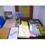 Contents to a Hagenbachs bakery wooden tray - a large quantity of community newsletters - Beeston,