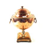 A Regency Copper samovar with twin ring handles,