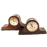 Five various mantel clocks