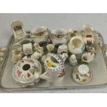 Various items of crested and souvenir china