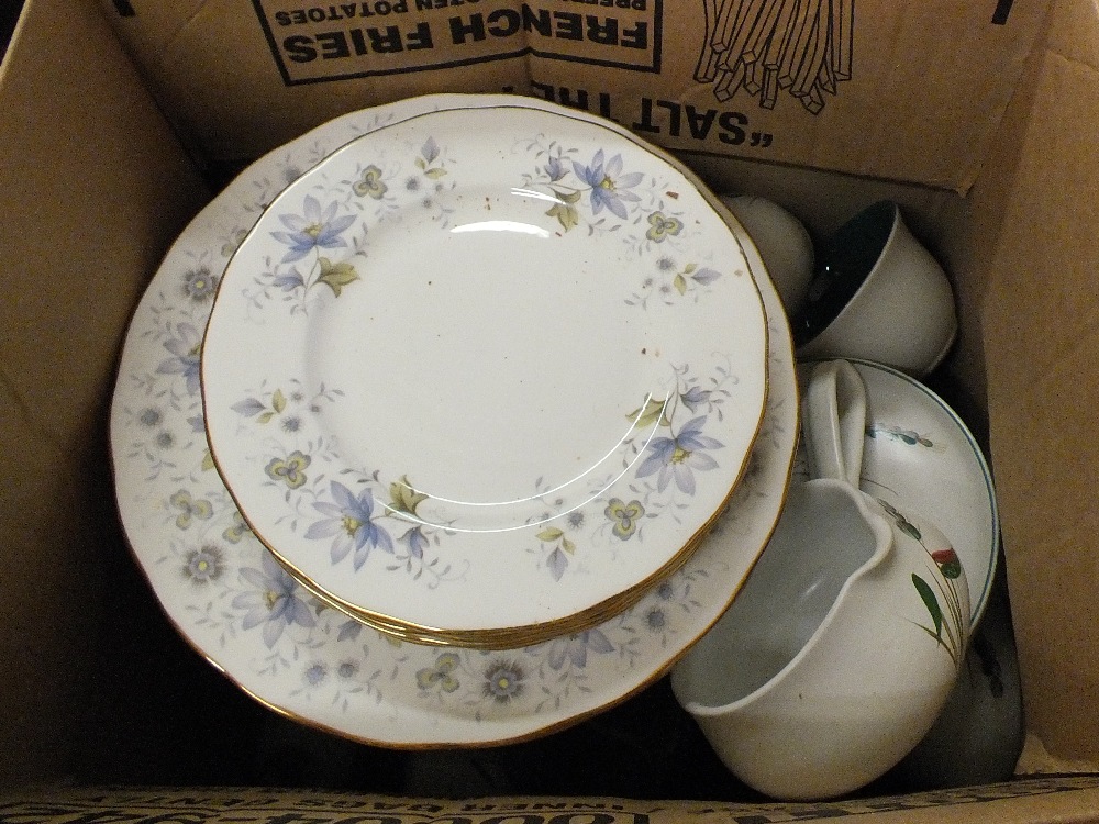 A Colclough part dinner and tea set plus Denby,