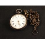 A Silver cased Kendal & Dent of London pocket watch (missing hand)