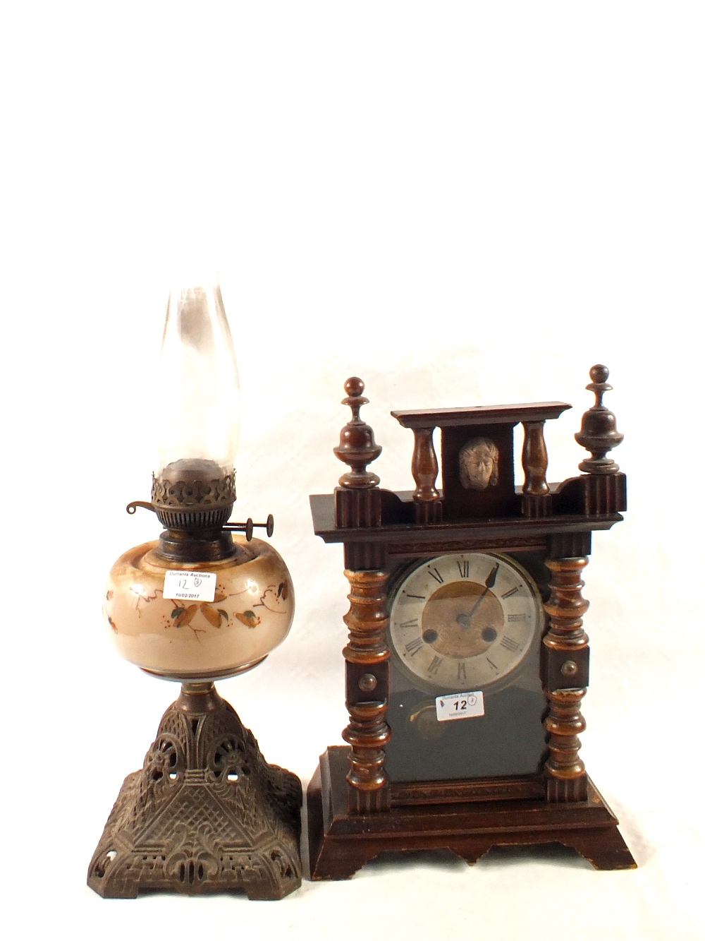 A mantel clock,