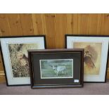 Six wildlife prints of birds,