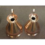 A pair of heavy Copper harvest measures,