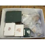 A box of various Lilliput Lane ornaments,