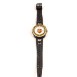 A Wolverhampton Wanderers Swiss 17 jewel wristwatch