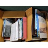 Various volumes on travel and miscellaneous (three boxes)