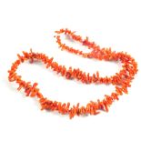 A Red Coral necklace