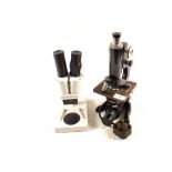 A Watson & Sons service microscope plus one other binocular