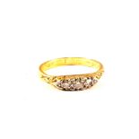 An 18ct Gold three stone Diamond ring