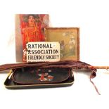 An enamel Rational Association Friendly Society sign, pictures,