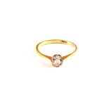 An 18ct Gold Diamond solitaire ring,