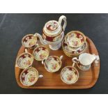 A Royal Albert Lady Hamilton coffee six person set