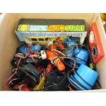 A large quantity of Scalextric track and accessories (four boxes)