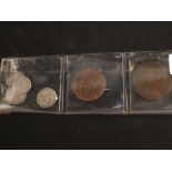 Various coins, 1832/42/54 groat, 1854 Maundy 4 pence,