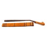 An ethnic Klewang/Dyak with wooden scabbard