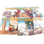 Ten Meccano magazines (three 1959 and seven 1960)