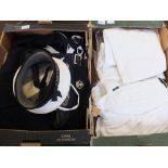 Royal Naval Seamans uniforms, two boxes full,