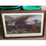 A print 'The Defence of Rorkes Drift', framed and glazed,