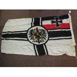 A German (PATTERN) WWI Naval flag marked 1915 and stamped Kiel on Lanyard,