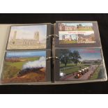 Three postcards albums and loose postcards