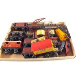 Various mainly Hornby 0 gauge goods wagons