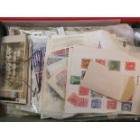 Various GB mint and world stamps including a 1915 British Prisoner of War 1915 postcard