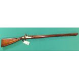 A fully stocked military percussion musket,