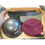 WWII side hats, seven off including RAF German, Scottish, British Army,