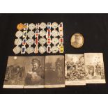 Five Bruce Bairnsfather postcards plus other items