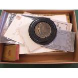 A WWI pocket compass in leather case, YMCA WWI Bible, blind soldiers gift book 1914,