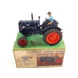 A boxed Britains Fordson major tractor with rubber tyres No.