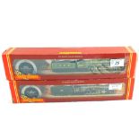 Boxed Hornby railways R309 Mallard and R322 Flying Scotsman