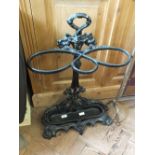 A Victorian cast iron stick stand