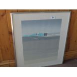 Jennif Hannaford artist proof titled 'Fishing Match', signed lower right,