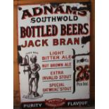 A reproduction metal Adnams Jack Bran Ale sign,