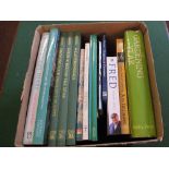 Various volumes on antiques and gardening etc (two boxes)