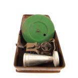 A Bing Pigmyphone gramophone in tin plate case,