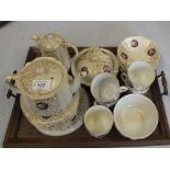 Three tea sets, Roslyn Pheasant,