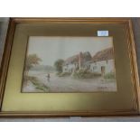 Bertram Maurice pair of watercolours, Wick Nr Evesham and Gassington Nr Oxford,