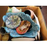 Various items of pottery,