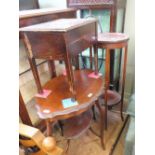 An Edwardian mahogany occasional table,