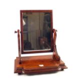 A Victorian Mahogany swing toilet mirror