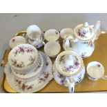 A Royal Albert Lavender Rose tea set