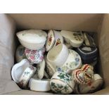 A large quantity of heart shaped trinket boxes