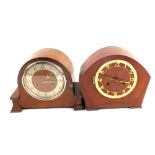 Five various mantel clocks